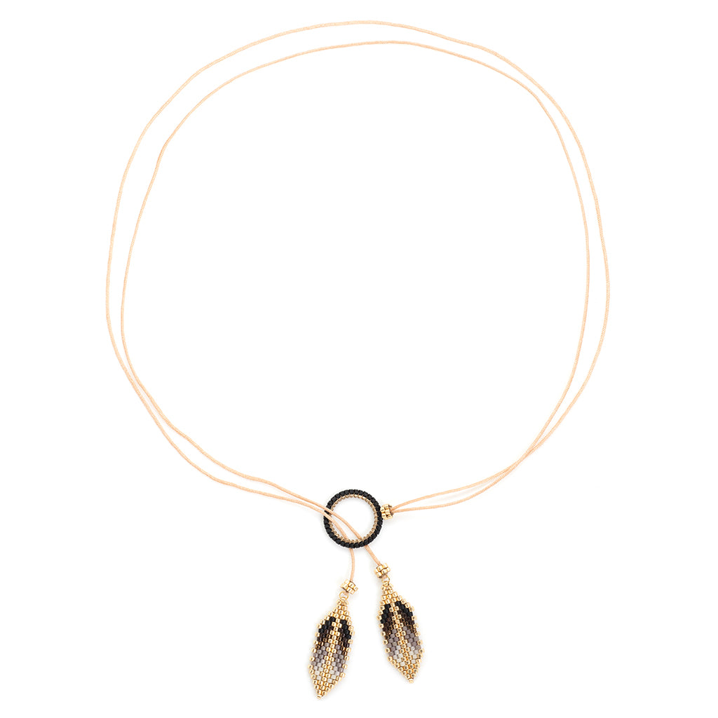 Ana Peregrina Pluma An Doble Necklace