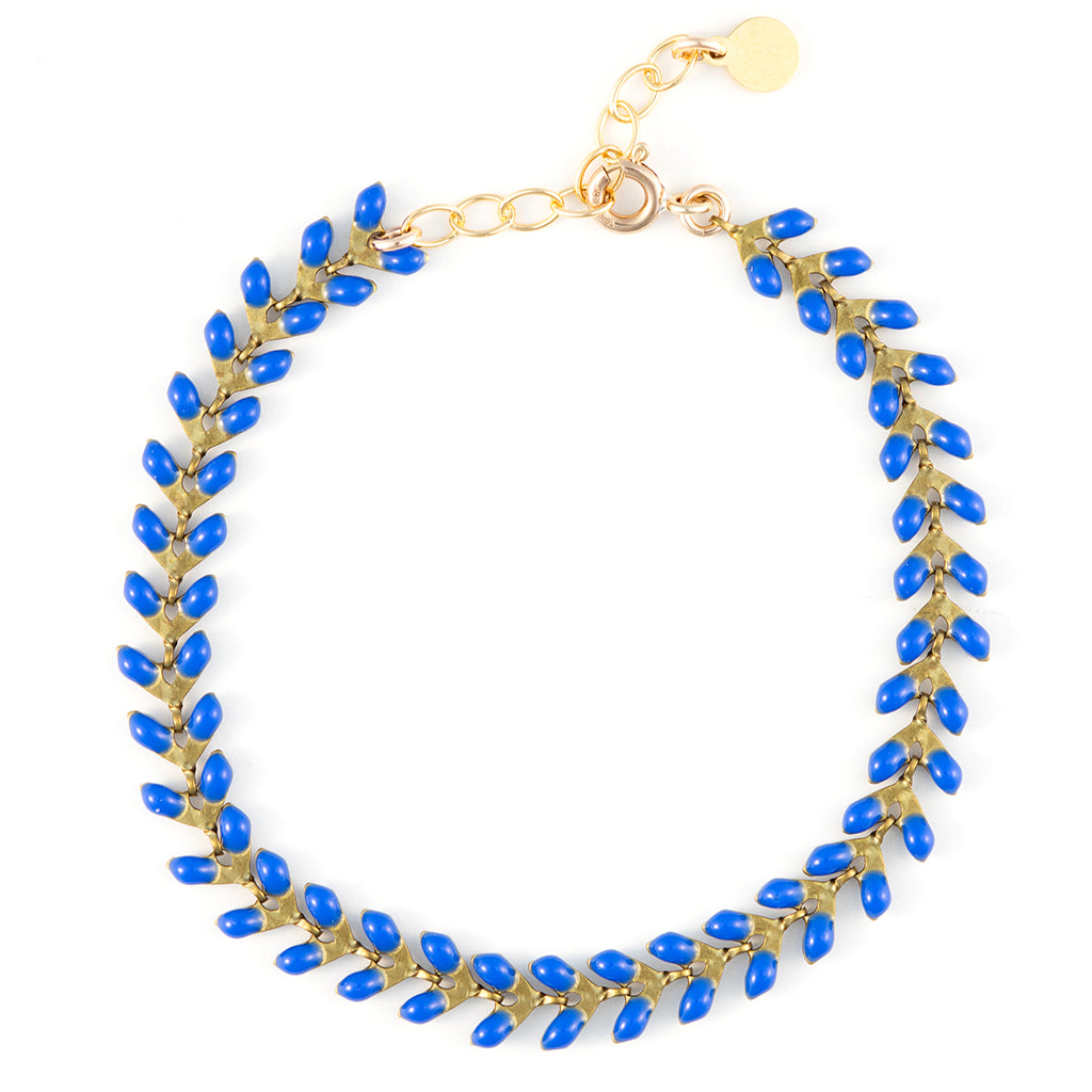 FINAL SALE - Enamel Cascade Bracelet - Lapis