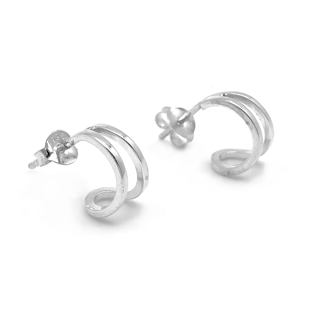 Double Hoop Post Earrings