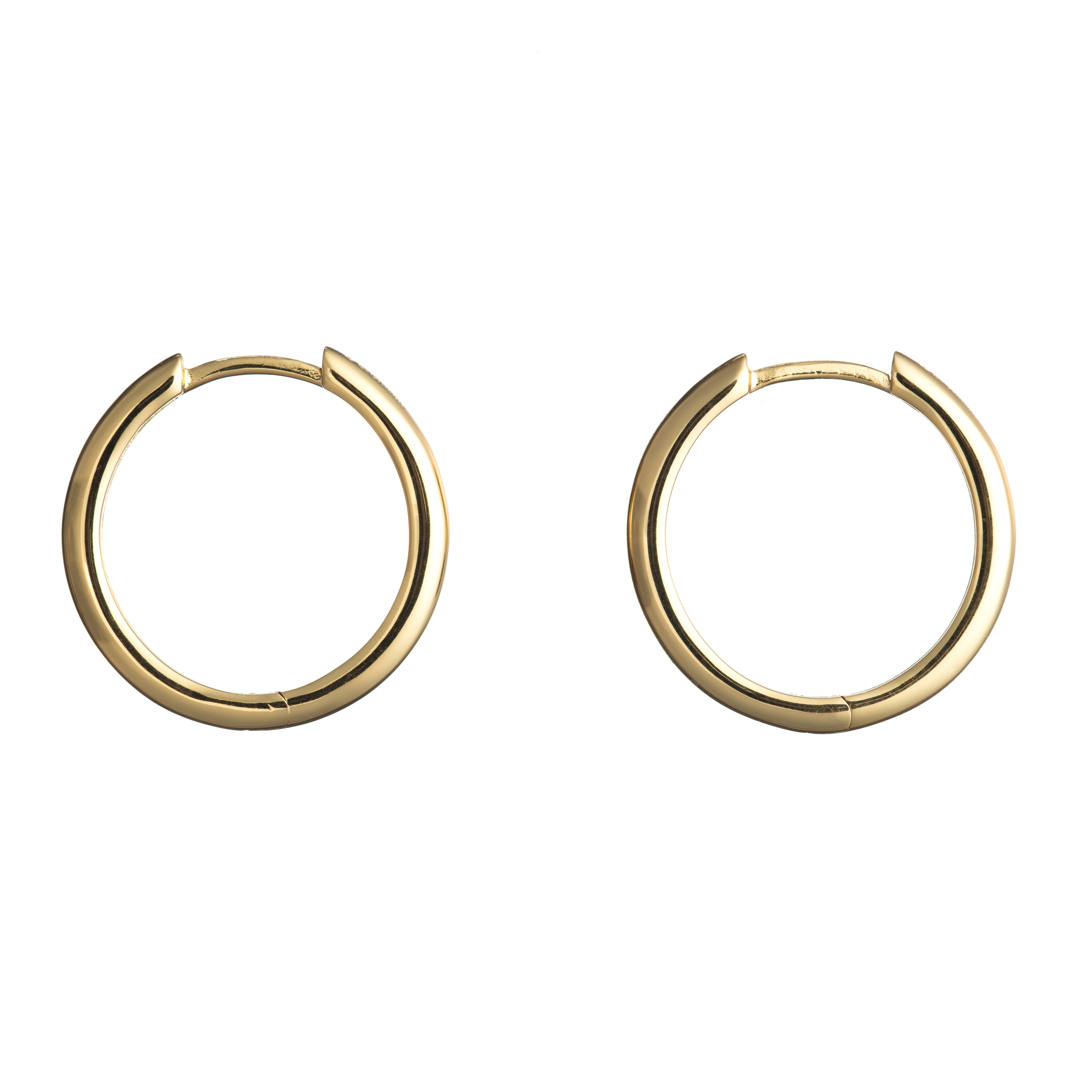 Handy Huggie Hoops - Large - Gold