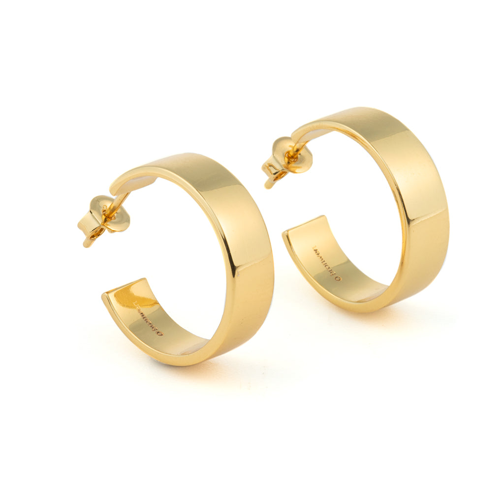 Ribbon Hoop Earrings