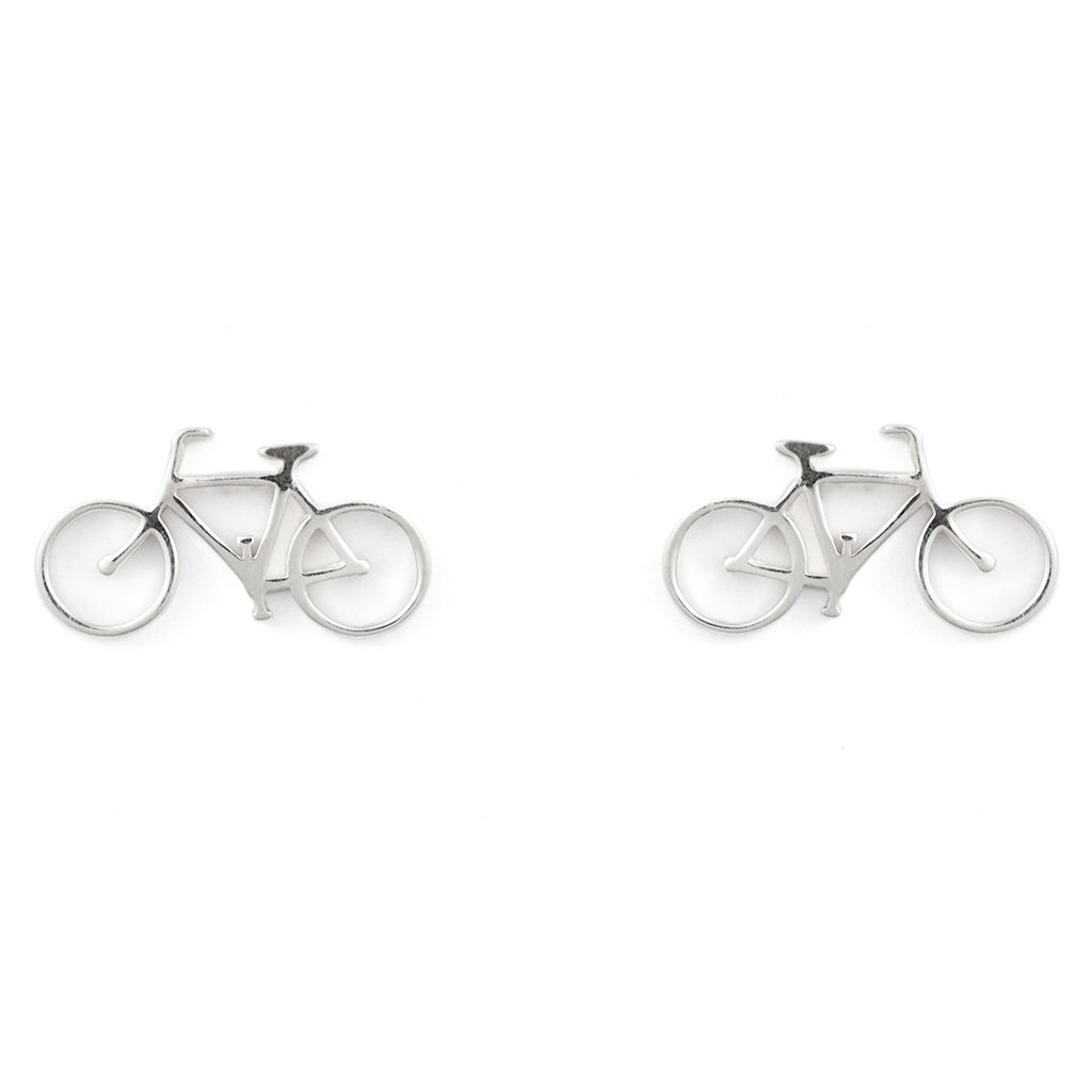 Bicycle Post Earrings