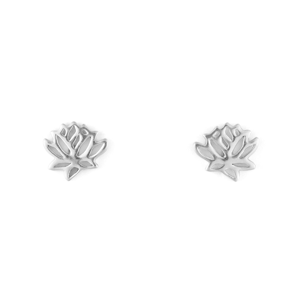 Lotus Flower Post Earrings